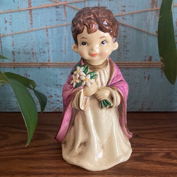 VTG Josef Originals Christmas Joseph Nativity Figurine Japan Chalkware - Picture 1 of 9